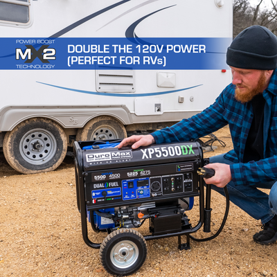 5 500 Watt Dual Fuel Portable Generator w CO Alert XP5500DX