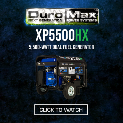 5,500 Watt Dual Fuel Portable HX Generator w/ CO Alert