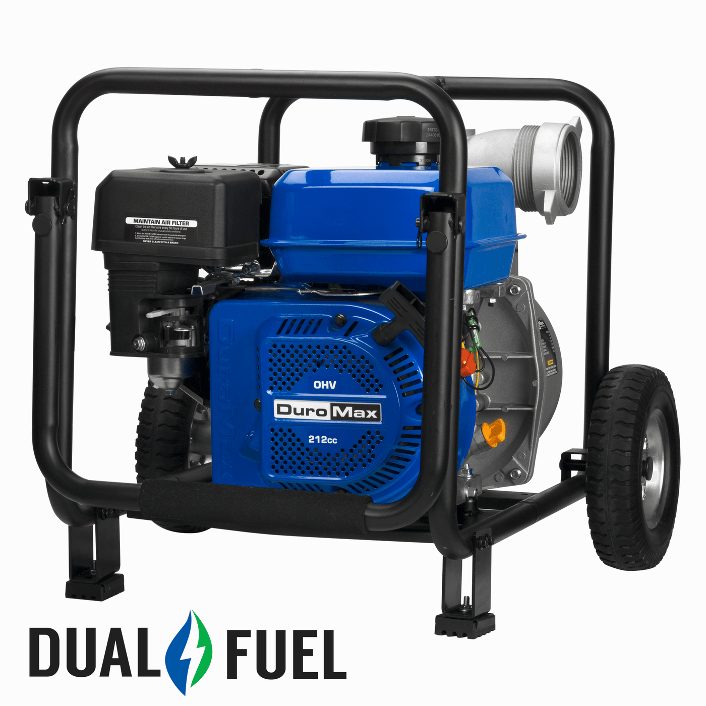 DuroMax  264 GPM 3" Dual Fuel Engine Portable Water Pump