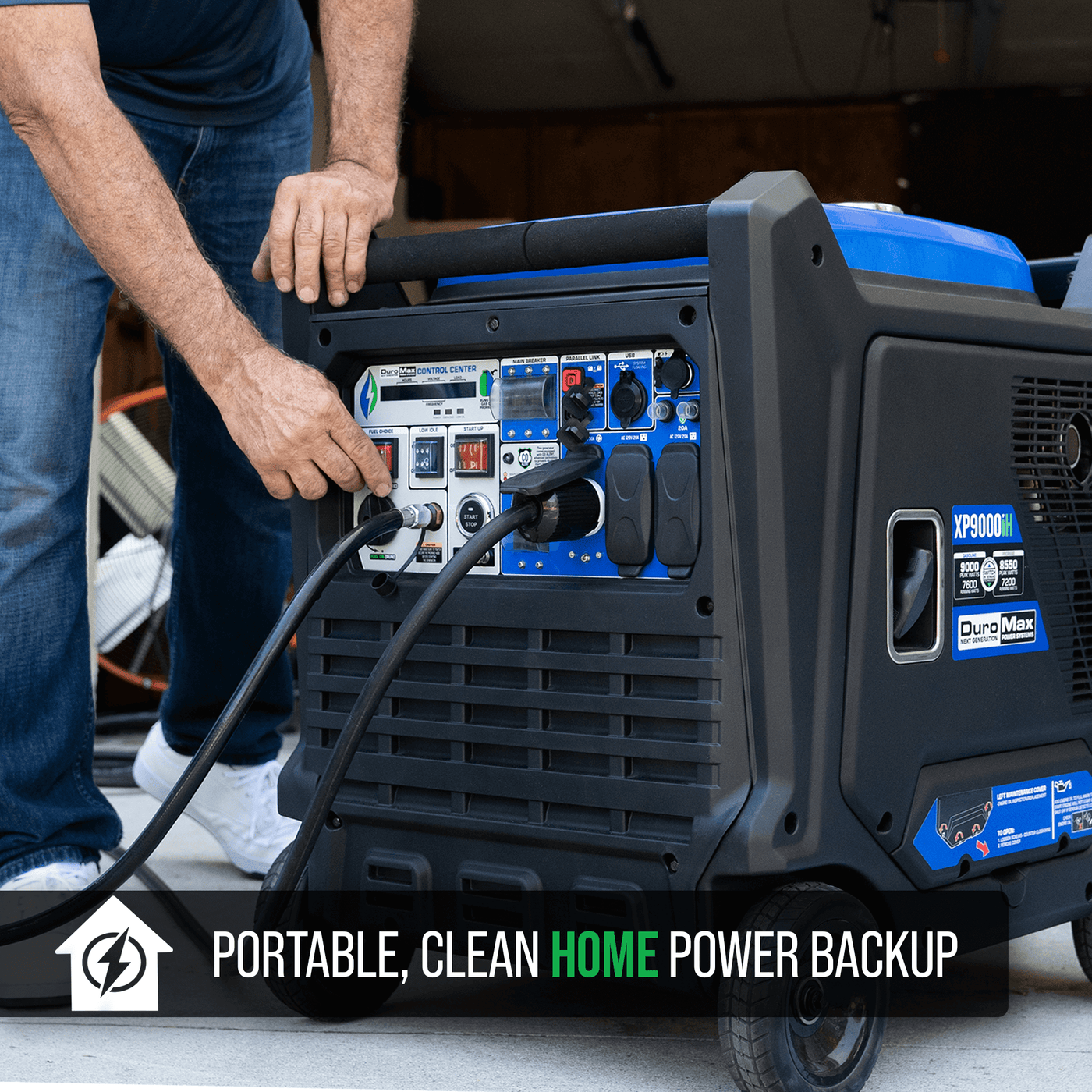 9,000 Watt Dual Fuel Portable Inverter Generator w/ CO Alert – XP9000iH ...