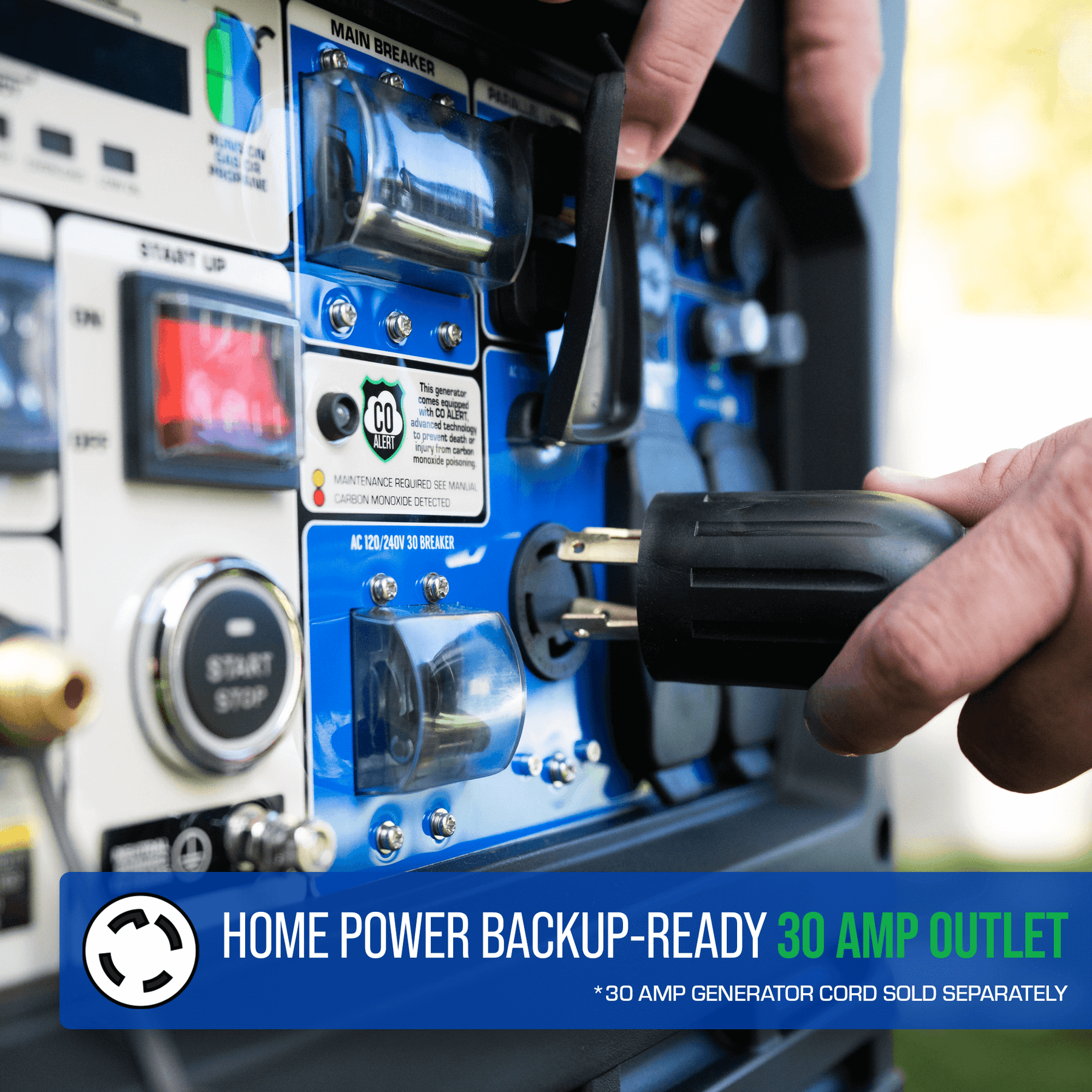 9,000 Watt Dual Fuel Portable Inverter Generator w/ CO Alert – XP9000iH ...