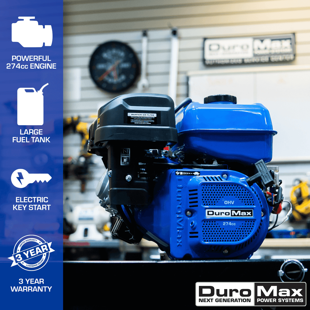274cc 25mm Shaft Recoil/Electric Start Gasoline Engine – XP9HPE