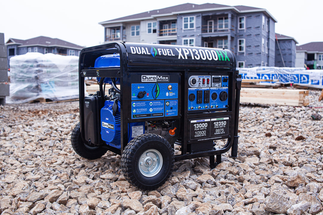13,000 Watt Dual Fuel Portable HX Generator w/ CO Alert