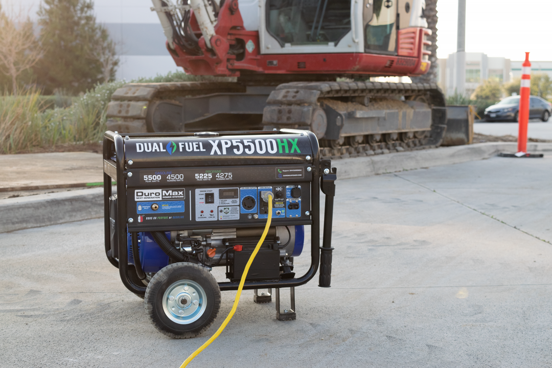 5,500 Watt Dual Fuel Portable HX Generator w/ CO Alert – XP5500HX