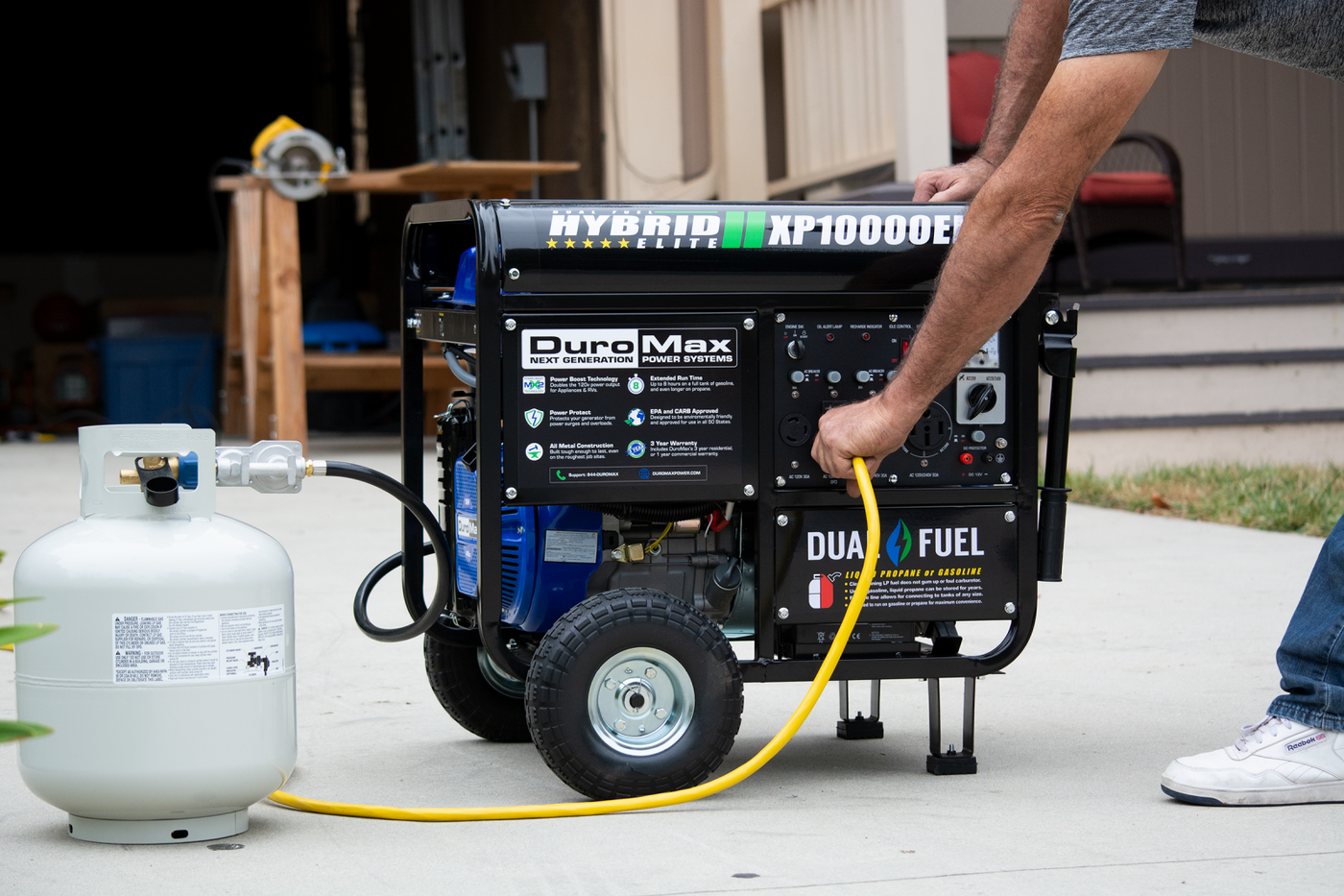 10,000 Watt Dual Fuel Portable Generator – XP10000EH – DuroMax Power ...