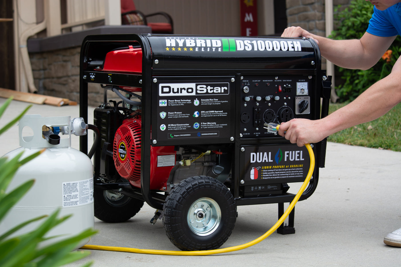 DuroStar  10,000 Watt Dual Fuel Portable Generator