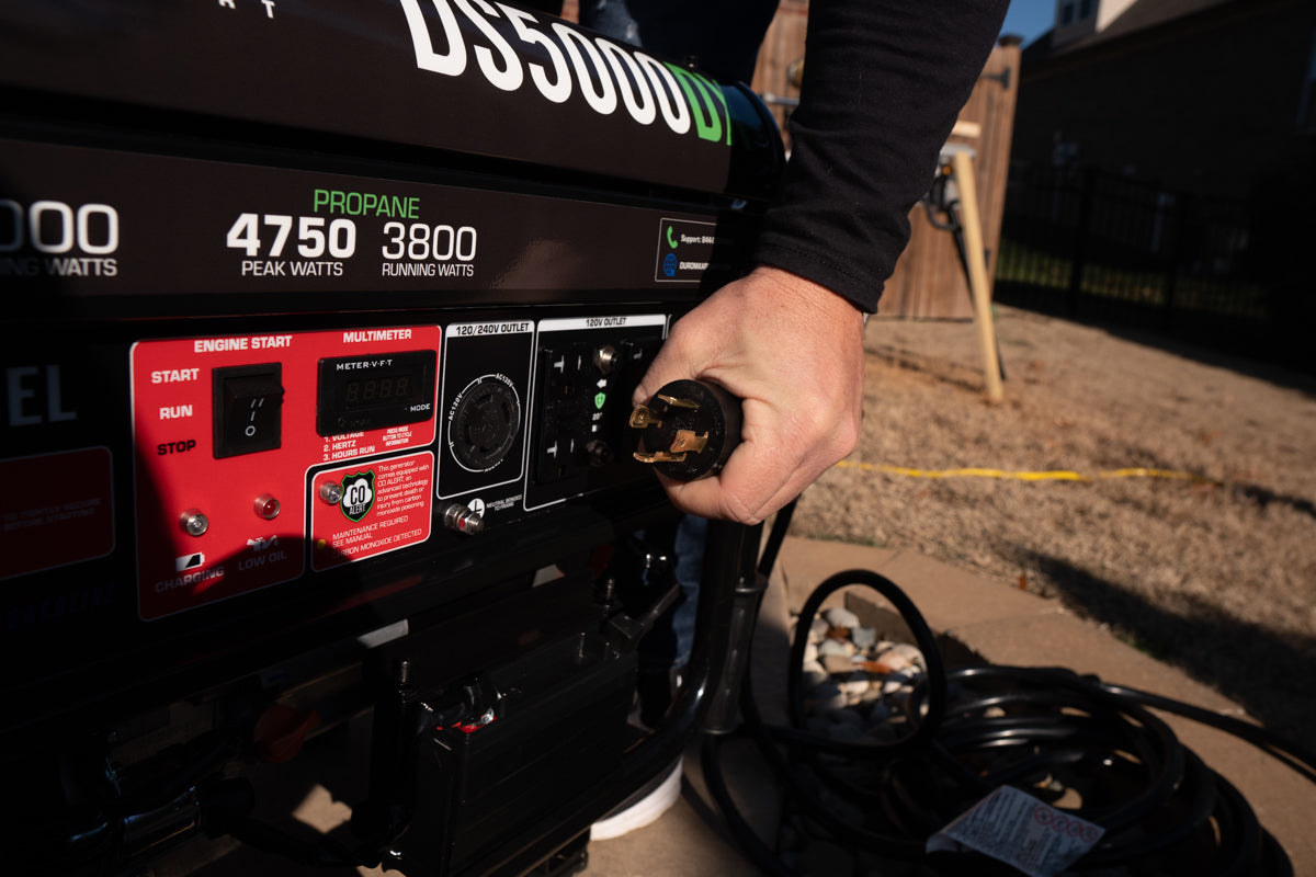 DuroStar  4,500 Watt Dual Fuel Portable Generator w/ CO Alert