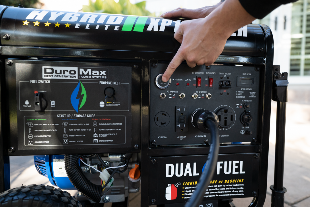 Generators Duromax DuroMax XP13000EH Dual Fuel Portable Generator ...